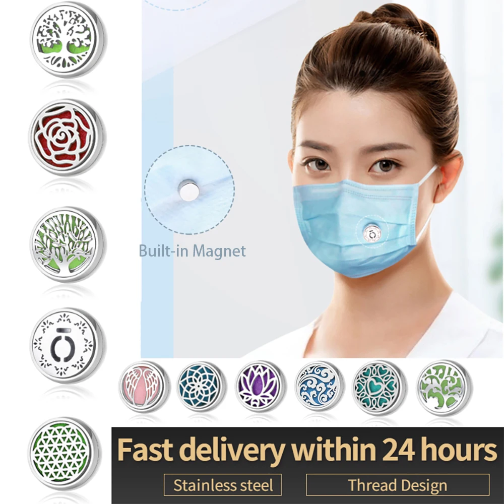 Ароматический зажим для лица эфирного масла медальон ароматерапии Броши из