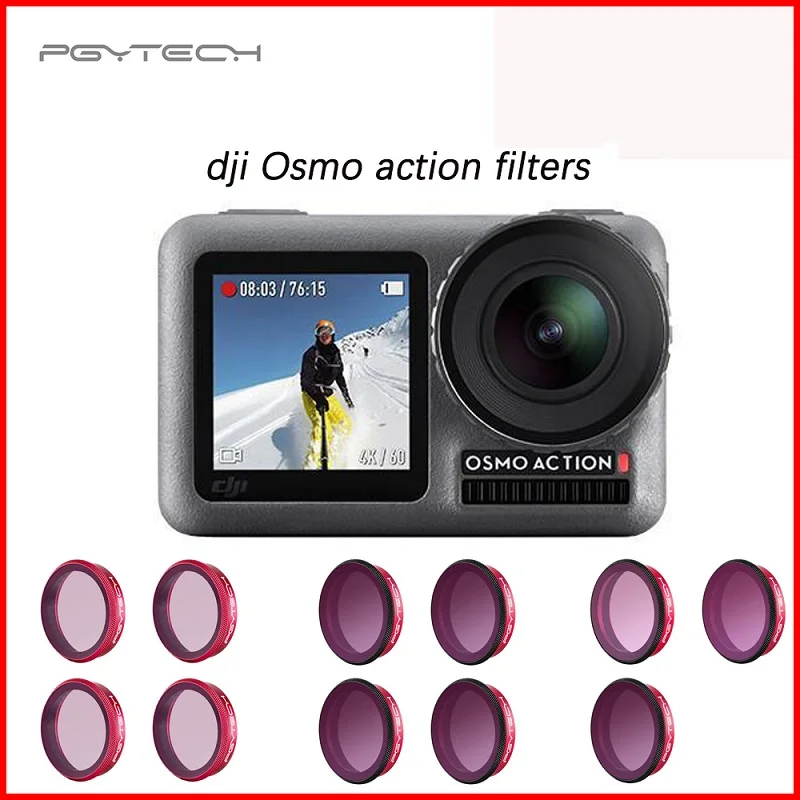 

Экшн-фильтры Pgytech dji osmo UV ND 8 16 32 ND-PL, набор градиентных фильтров (Φ ND32-8, фильтры для объектива камеры