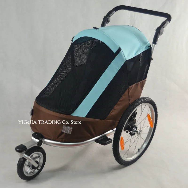 Online Il Rimorchio Per Bicicletta Per Bambini Singoli 2 In 1 Ha Una Ruota Gonfiabile Da 20 Pollici, Passeggino/Jogger Di Colore Rosso Con Impugnatura Regolabile