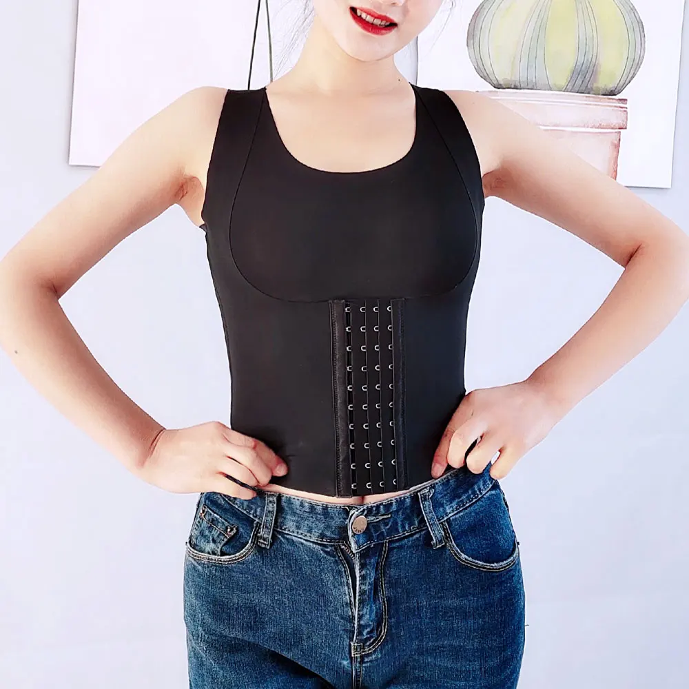 Women Reducing Girdle Posture Corrector Bra Seamless Underwear Slimming Belly Sheath Cross Back Tank Tops Body Fitness Vest