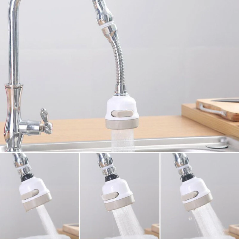 

360 Kitchen Shower Faucet Tap Extender Filter Adjustable Booster Tap Extension Sprinkler Head Bathroom Faucet Saving Accessories