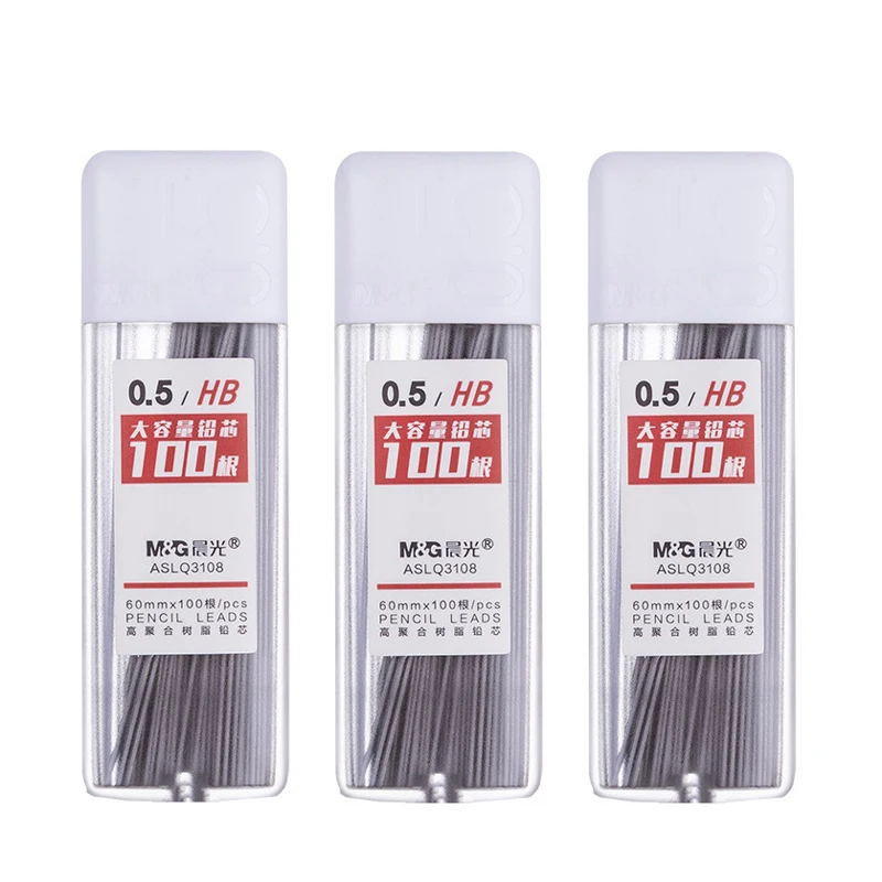 300Pcs Mechanical Pencil Leads 2B/HB Pencil Rod Automatic Pencil Core Refill Office School Art Sketch Drawing Supplies 0.5/0.7mm