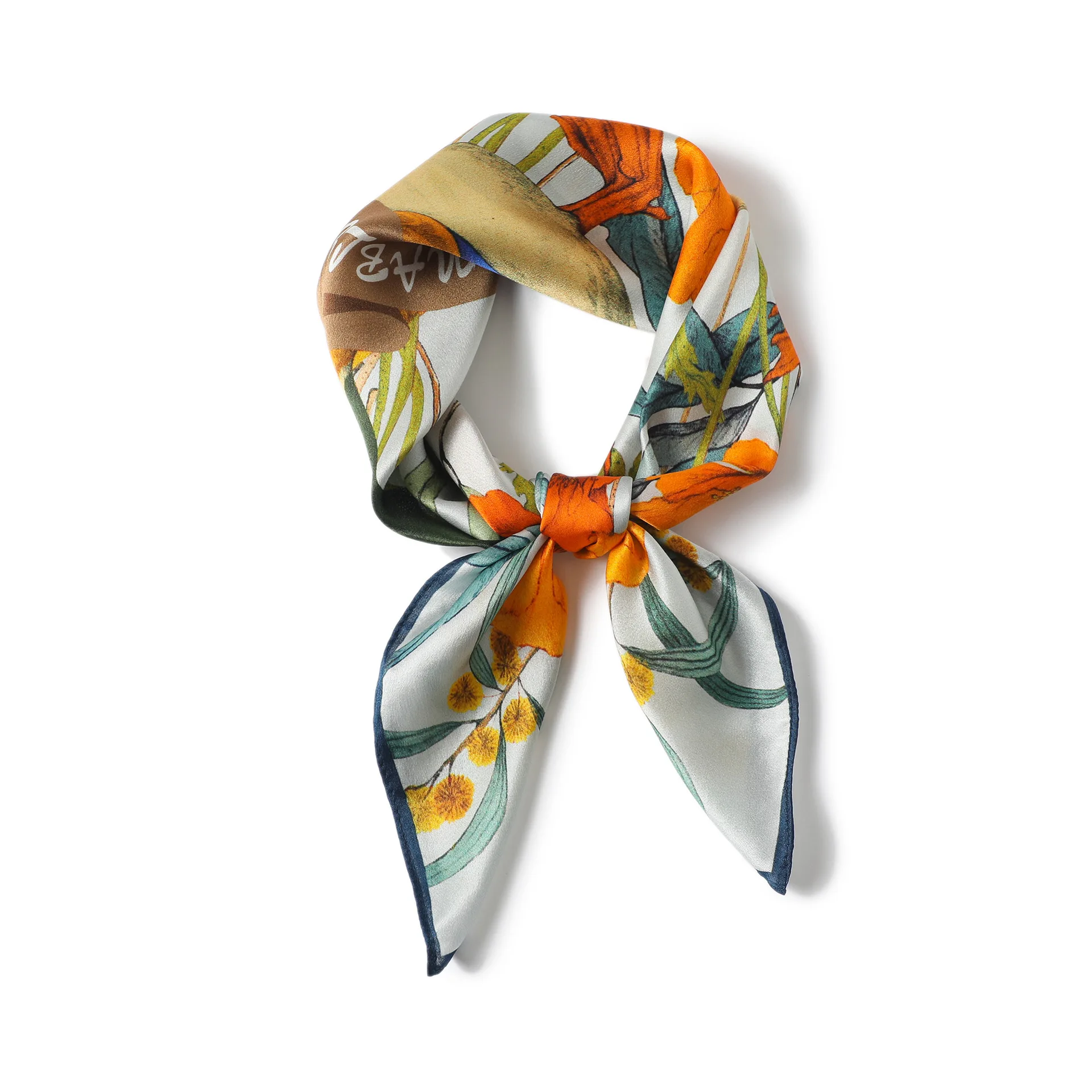 100% натуральный шелковый шарф модный женский шейный платок шарфы шаль фуляр