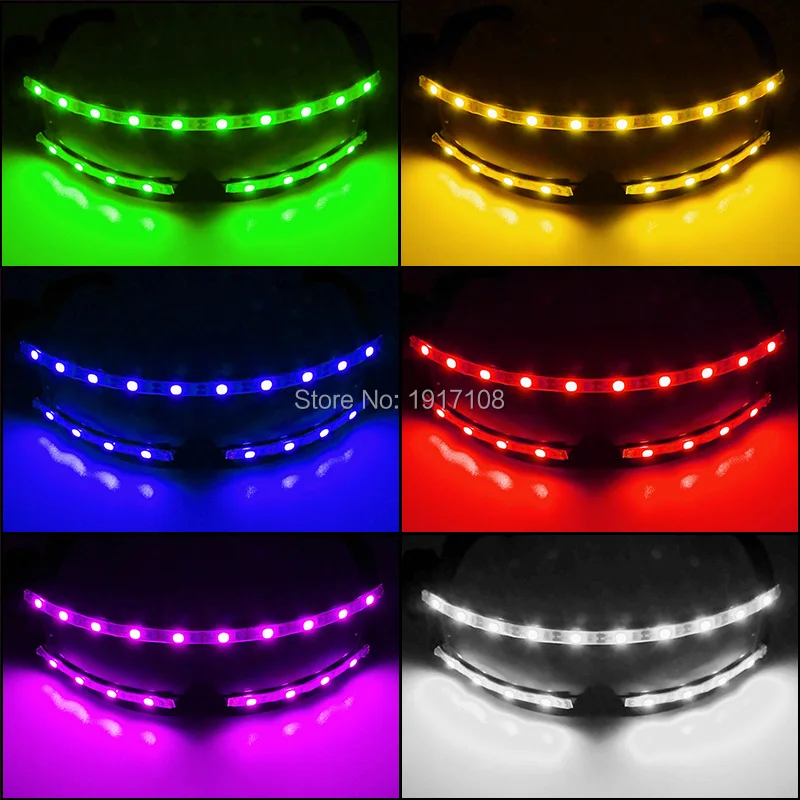 

2021 Модные светодиодный светильник вверх очки светодиодные Ночные очки для светящиеся вечерние принадлежности, костюм для выступления на с...