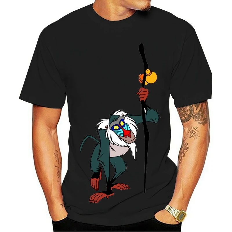 Футболка мужская с принтом льва и короля модная Повседневная Базовая рубашка