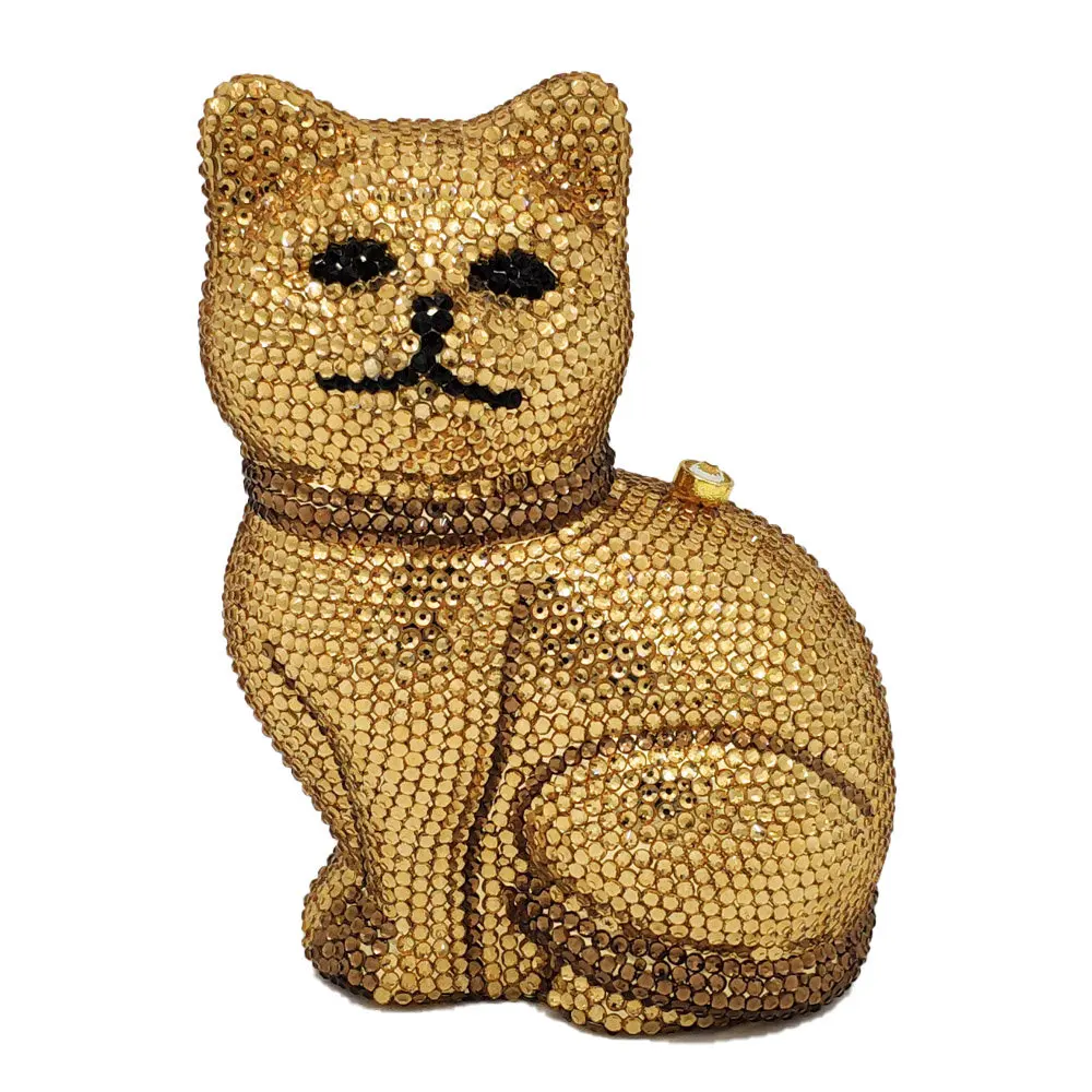 

Женские вечерние сумочки с двойным цветком ручной работы, 3D собачка, щенок, клатчи со стразами, свадебные кошельки, вечерние сумочки с брилл...