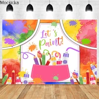 mocsicka lets paint photography background dye brush decoration studio props child portrait photo backdrop banner