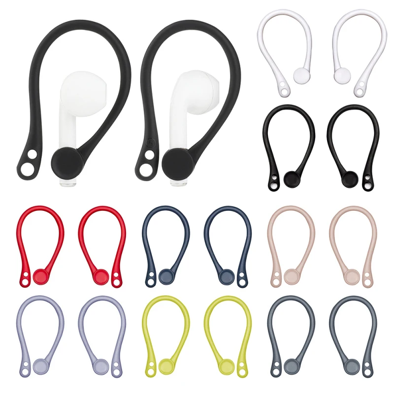 

Anti-Lost Silicone Earphone Stand Strap For Apple iphone XS Max X XR Airpods 2/3 Pro Wireless Headphone Holder TPU Earhooks