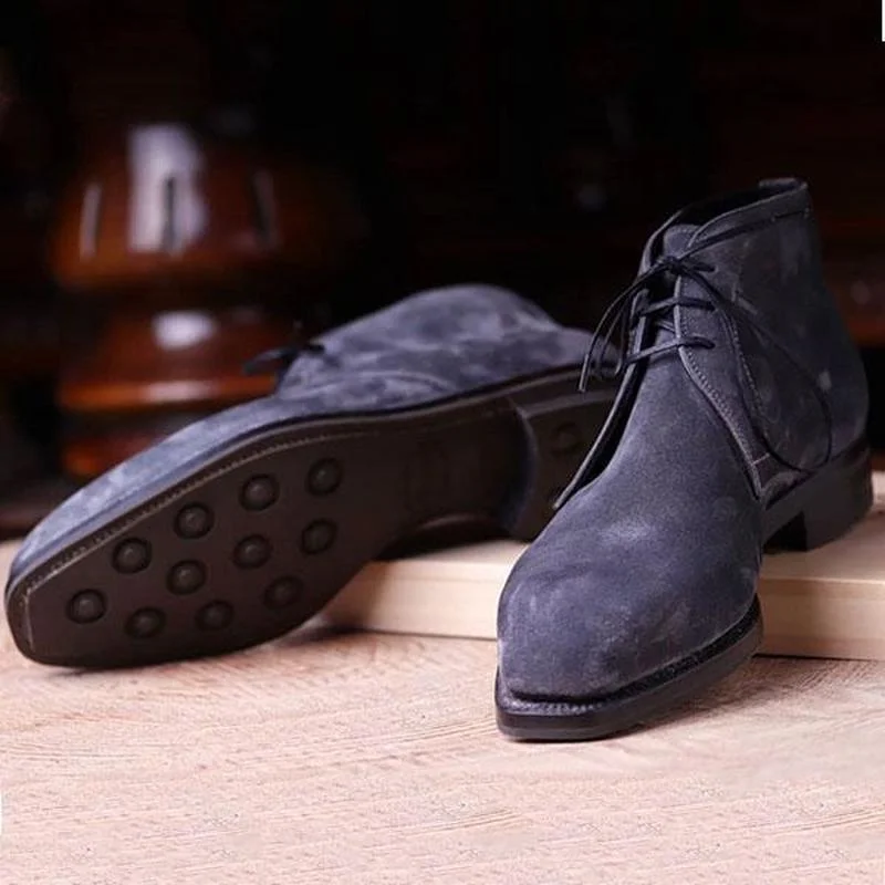 

Ботинки мужские повседневные, удобные ботинки до щиколотки, пустынные, KP572