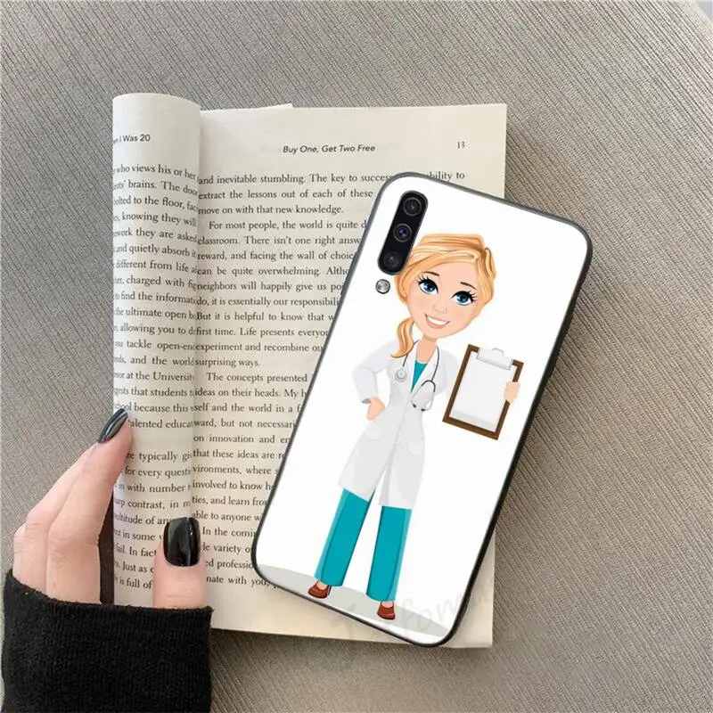 

Cartoon doctor pattern fundas Phone Case For Samsung galaxy S 9 10 20 A 10 21 30 31 40 50 51 71 s note 20 j 4 2018 plus