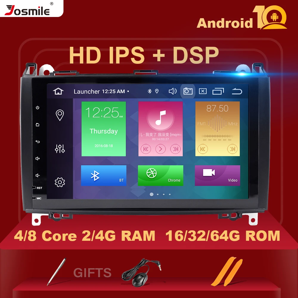 DSP 4G WIFI 2 din без DVD GPS головное устройство для Mercedes Sprinter W906 Benz B200 A B Class W169 W245 Viano Vito W639