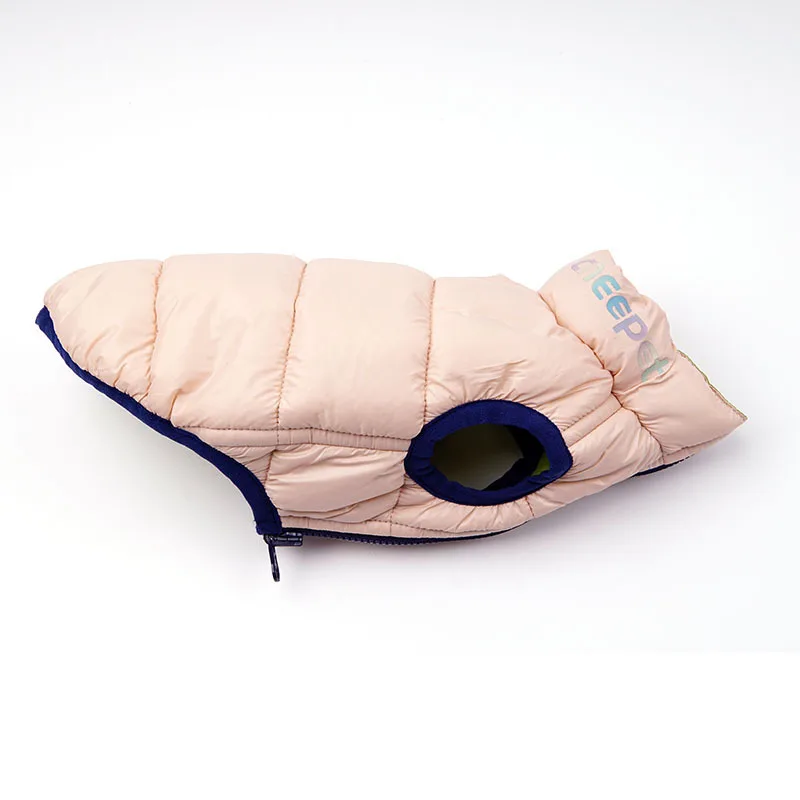 

Puppy dog vest double-sided wear Teddy warm cotton coat pet clothing 2020 autumn and winter