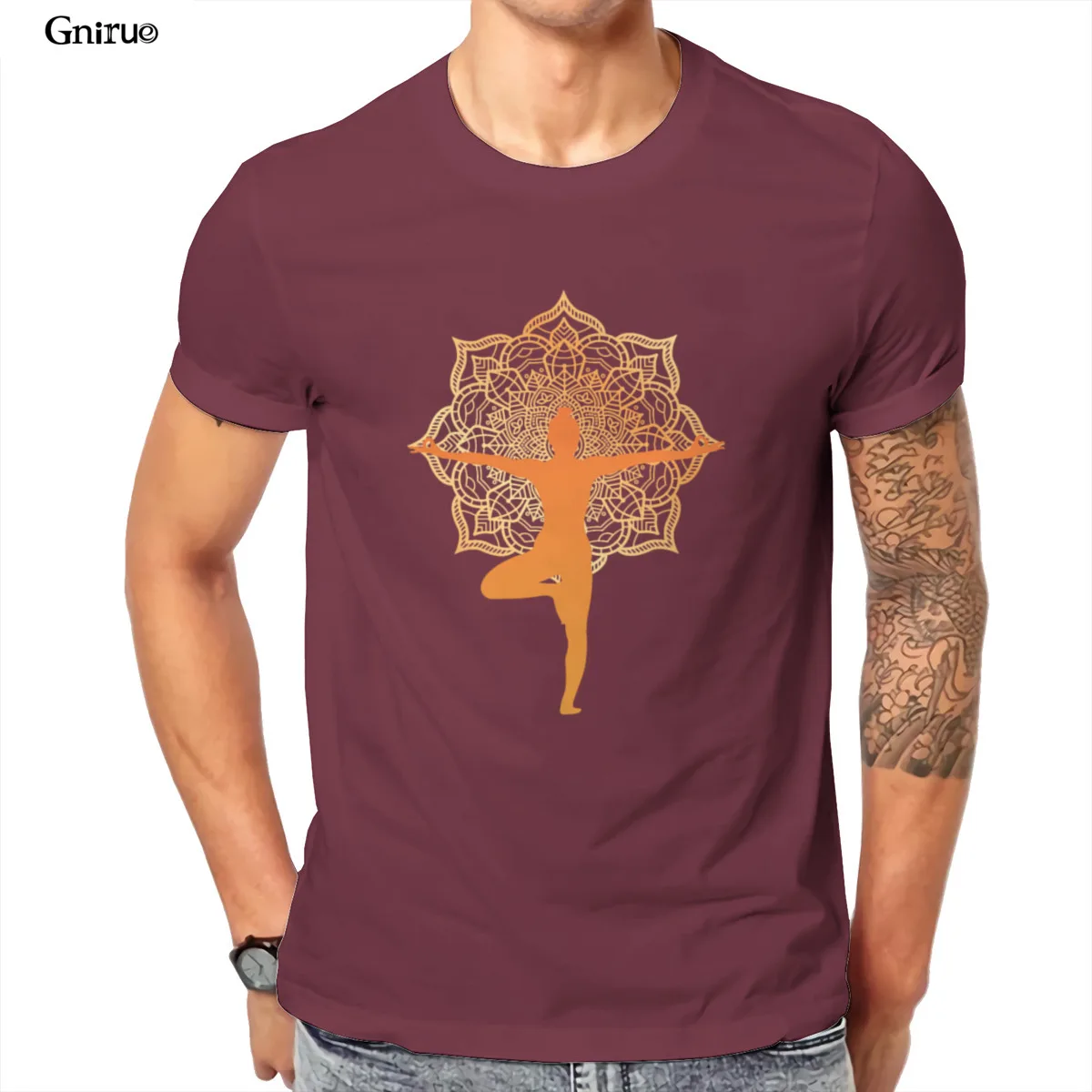 

Wholesale Yoga Men’s Premium T-Shirt Gift Tops Summer JapaneseStyle Tees 99509