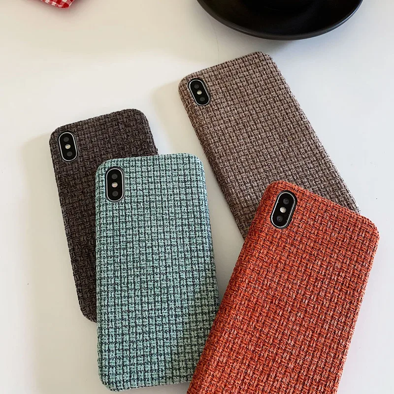 Ретро Модный зимний плюшевый diy ткацкий чехол для телефона силиконовый iPhone 7 8 6 6s