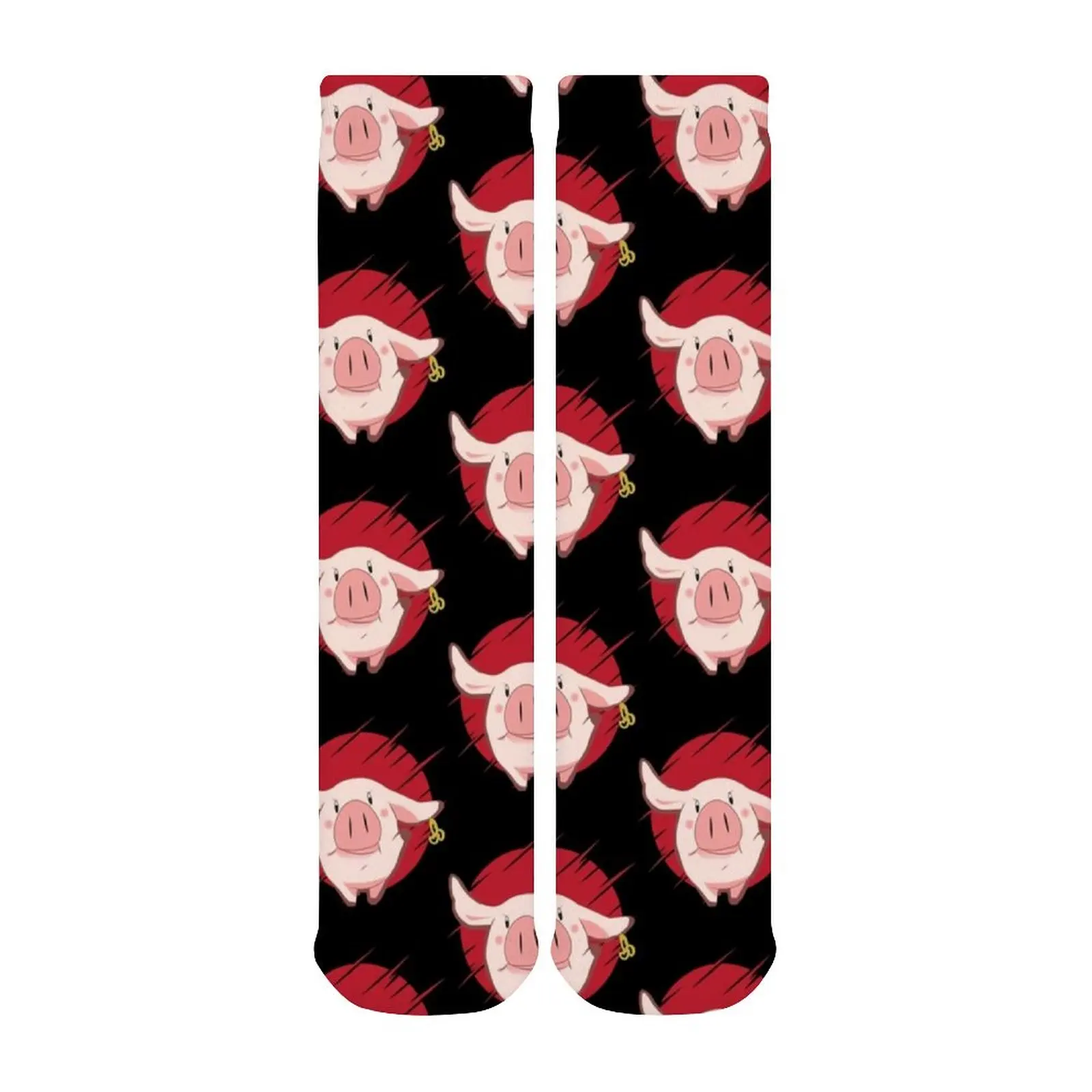 

7 Deadly Sins Socks Couple Large Chemical Fiber Stockings Print Hockey Non Skid Old School Socks