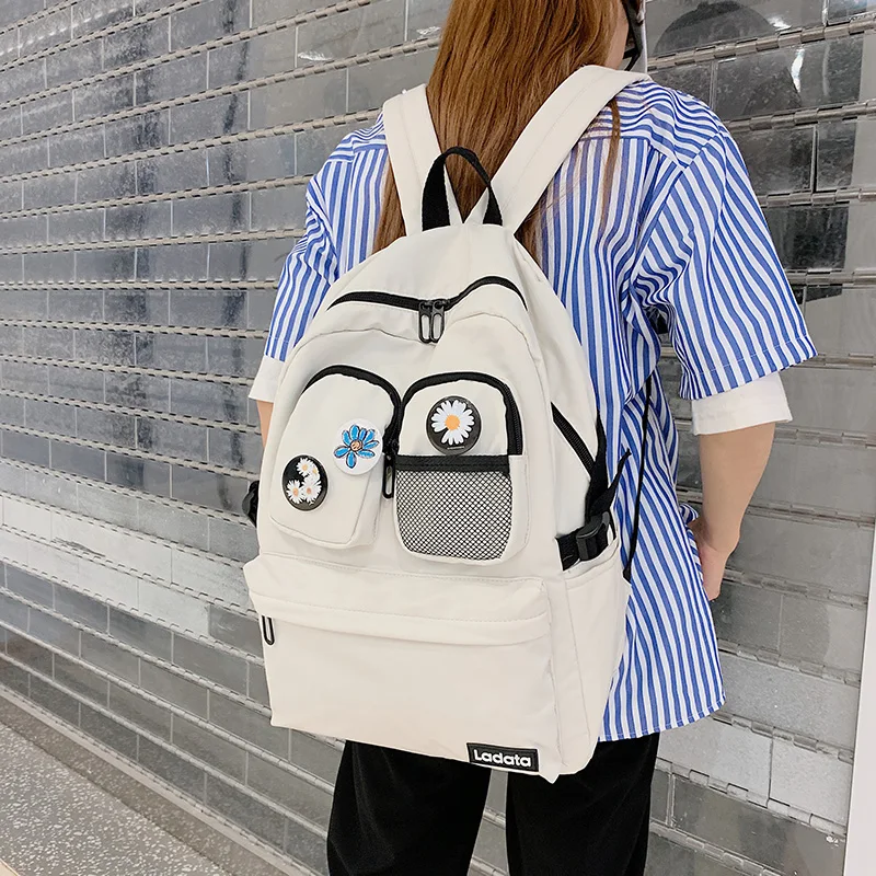 

Women Cute Large Backpack Shoulder Bag Fashion Durable School Bag For Teenage Girl Children Couple Bags Harajuku Travel Bag