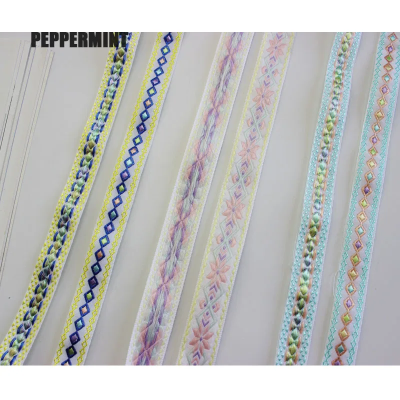 Лента с цветочной вышивкой 2 ярда | Дом и сад