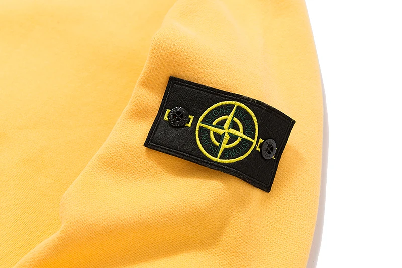 

2021Stone Island Tide brand armband hooded sweater for men and women couples Solid color