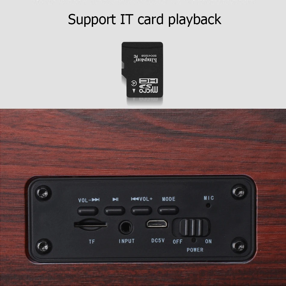 12 Вт Hifi динамики с Bluetooth беспроводной стерео сабвуфер Altavoz деревянный домашний