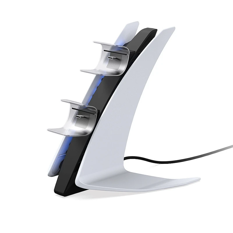

Беспроводное зарядное устройство для PS5 с двумя ручками и сисветильник кой