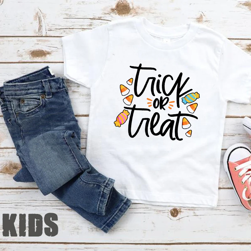 

Trick or Treat Baby Girls Clothes Halloween Bodysuit 2021 Fall Baby Clothes Spooky Graphic T Shirts Halloween Girls Boys Tops