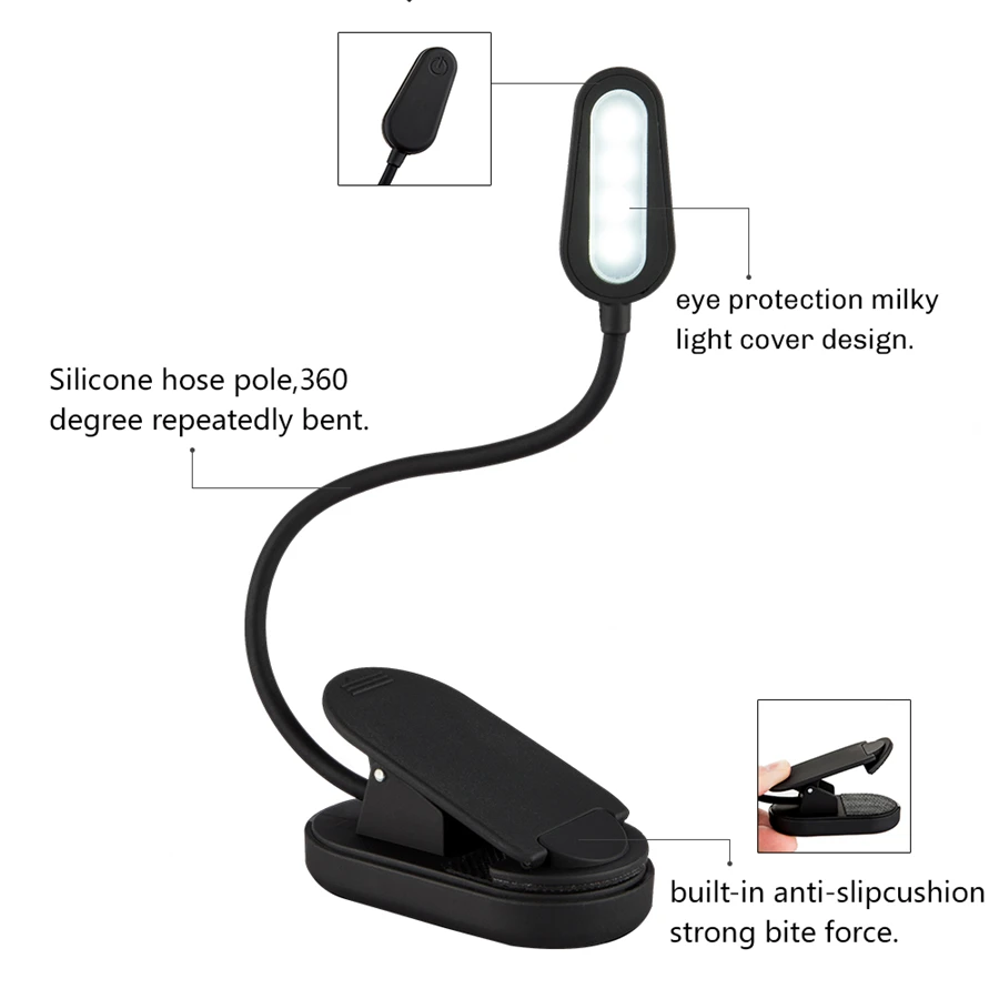 Светодиодная настольная лампа для детей 1000 мАч 4 светодиосветодиодный 3