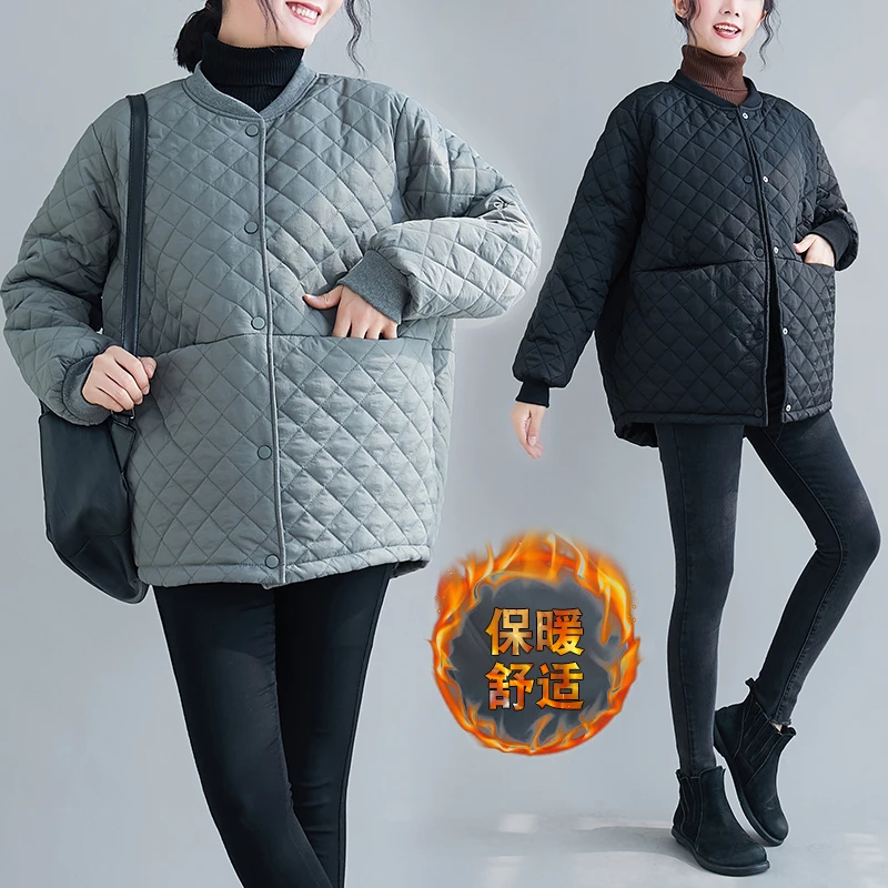 

Will the new winter wear long-sleeved cotton-padded clothes outside the wind female thickening cotton-padded jacket coat coat