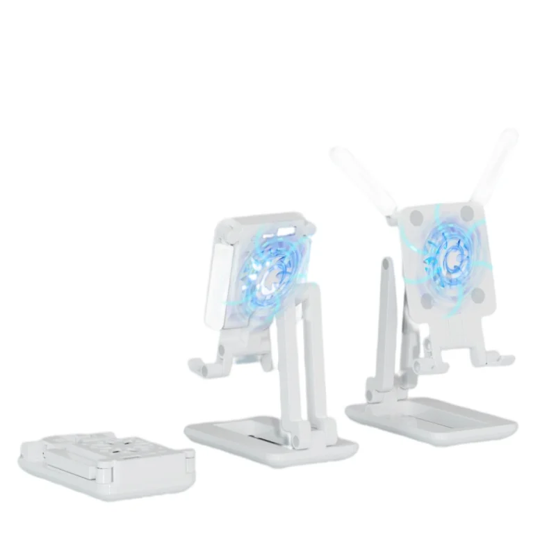 

3 in 1 Foldable Phone Holder Adjustable Tablet Holder Stand with Fan Fill Light For Smart Phone Holder Support for Mobile