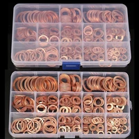 280200120100pcs copper sealing solid gasket washer sump plug oil for boat crush flat seal ring tool hardware accessories