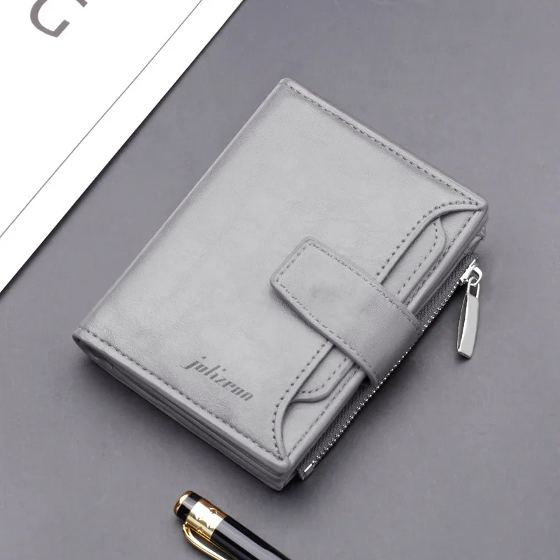 

Wallet Men Black/gray/brown/coffee Short Male Money Bag PU Leather Man Business Credit Card Holder Wallet Case Hasp/zipper Bag