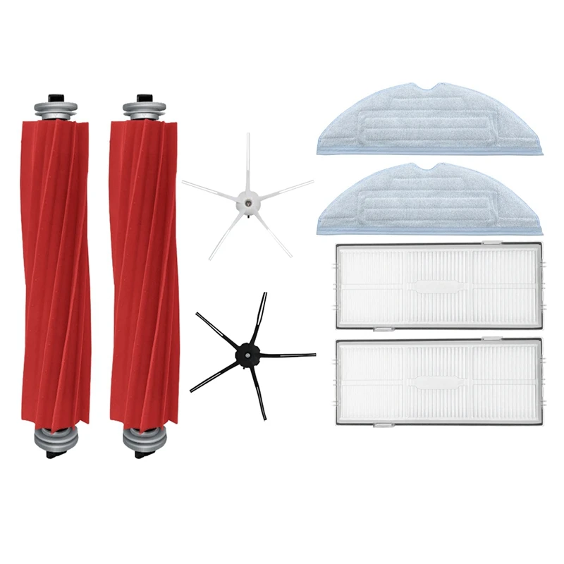 

8Pcs Replacement Parts for Xiaomi Roborock S7 T7S Plus Mop Cloths Hepa Filter Side Main Brush Vacuum Cleaner Accessories