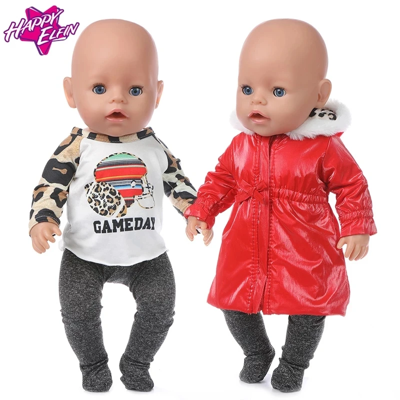 

Purple Winter Jacket Suit Fit 17 inch 43cm Doll Clothes Born Baby Doll Accessories Suit For Baby Birthday Festival Gift