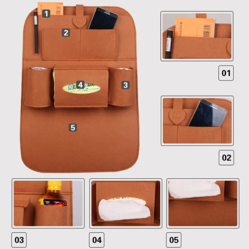 Органайзер на спинку сиденья автомобиля многофункциональная сумка для хранения