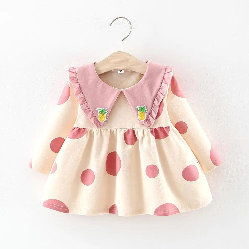 Новая весенне-осенняя рубашка для девочек детское платье принцессы с длинными