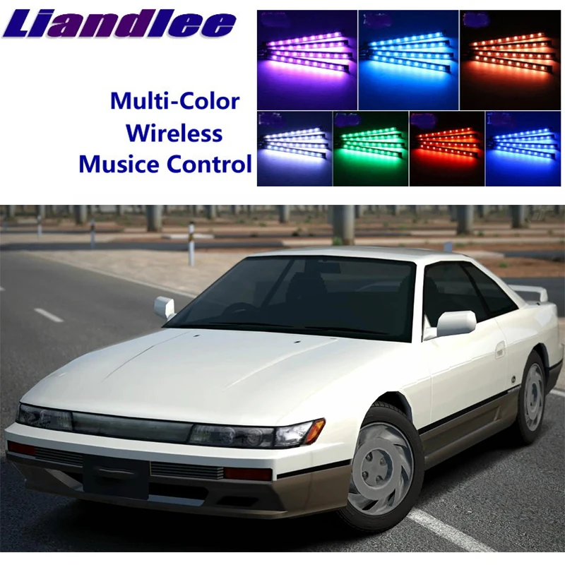 

LiandLee для nissan Silvia S13 1989 ~ 1994 интерьер автомобиля Нижняя панель подножка сиденье акцент Музыка Ритм окружающий свет