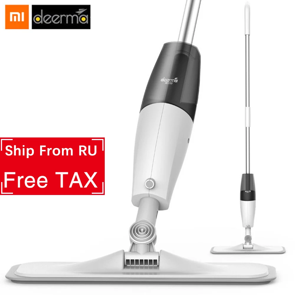 Швабра Xiaomi Deerma для влажной уборки углеродное волокно поворот на 360 градусов
