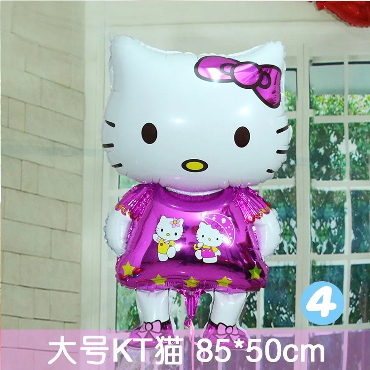 Medium 85X50CM 114*70 см Большой размер hello kitty кошка фольгированный шар/85*50 см Средний Мультфильм Свадьба День рождения надувные декорации для вечеринки воздушный шар - Цвет: Medium 85X50CM