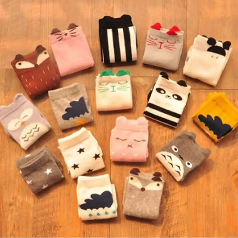 Гетры для девочек с героями мультфильмов жаккардовые Чулочные изделия детей