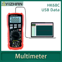 hk68c true rms professional digital multimeter with usb acdc voltmeter continuity test ncv multi meter with thermocouple