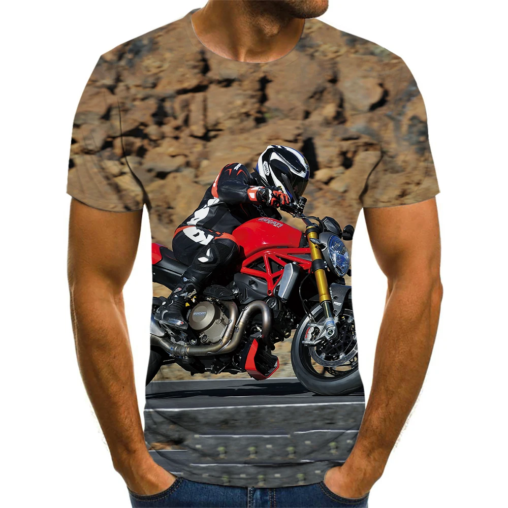 

Футболка мужская с коротким рукавом, круглым вырезом и 3D-принтом