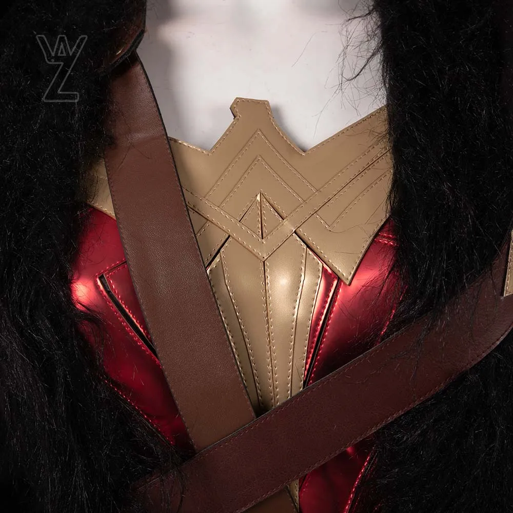 Новейший костюм Wonder Woman 1984; плащ и ботинки для косплея Дианы; полный комплект; костюмы на Хэллоуин для женщин; высокое качество