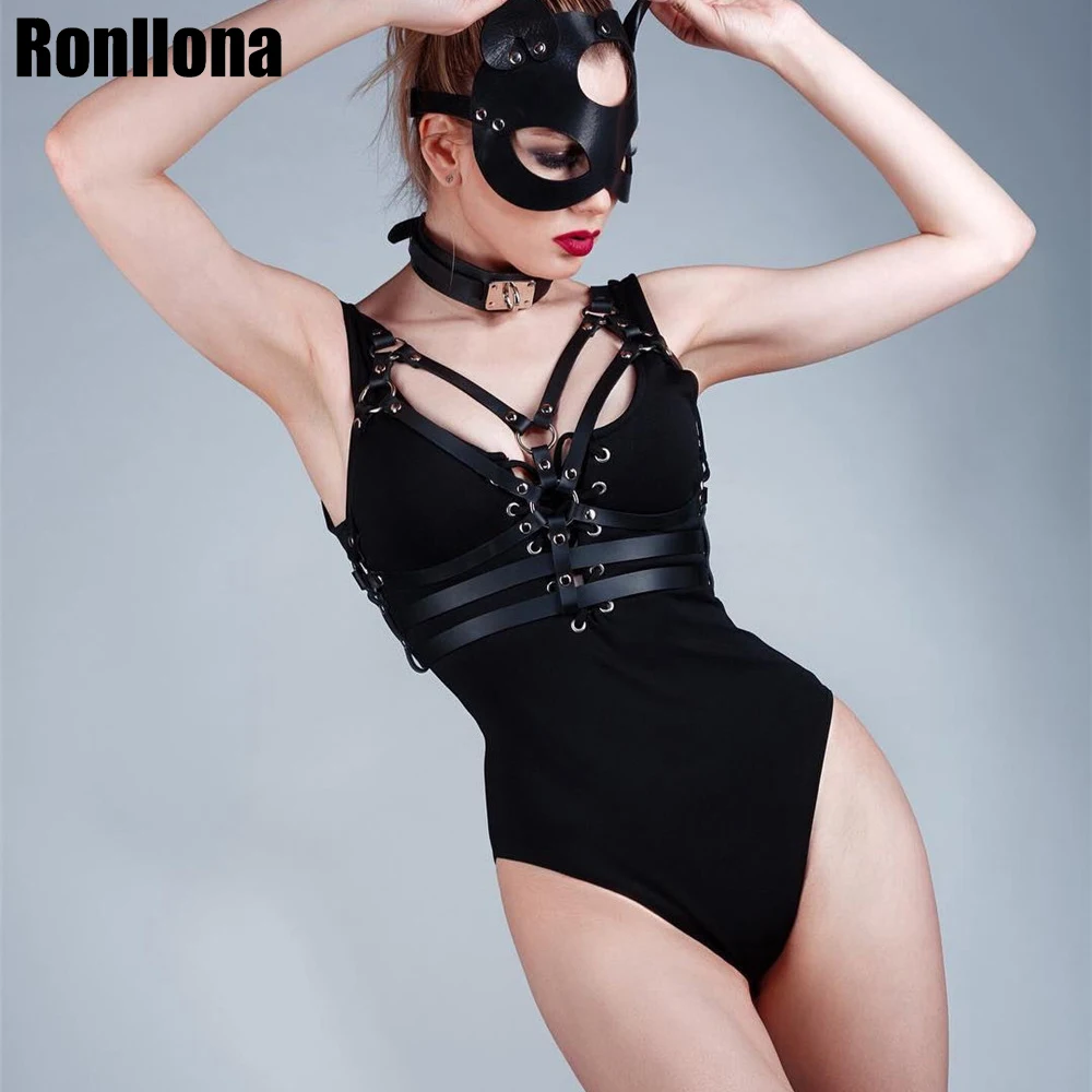 Ronllona бондаж фиксаторы сексуальное нижнее белье Тедди боди Горячие Эротические