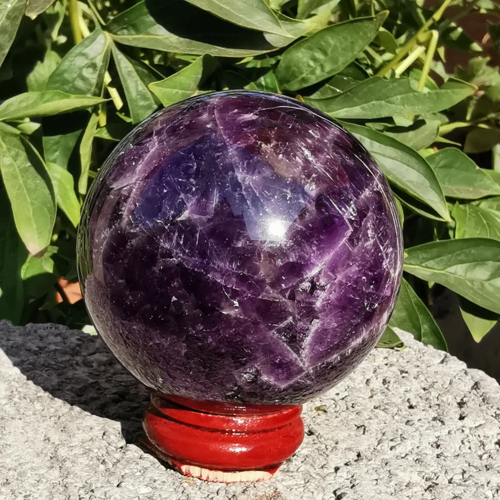 

65mmNatural Dreamy Amethyst Sphere Quartz Crystal Ball Healing