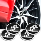 4 шт. автомобиль 56 мм SR наклейка с логотипом центра колеса Колпаки Ступицы Переводные картинки для VW Polo Golf Passat B5 седан Jetta Touran Bora авто аксессуары