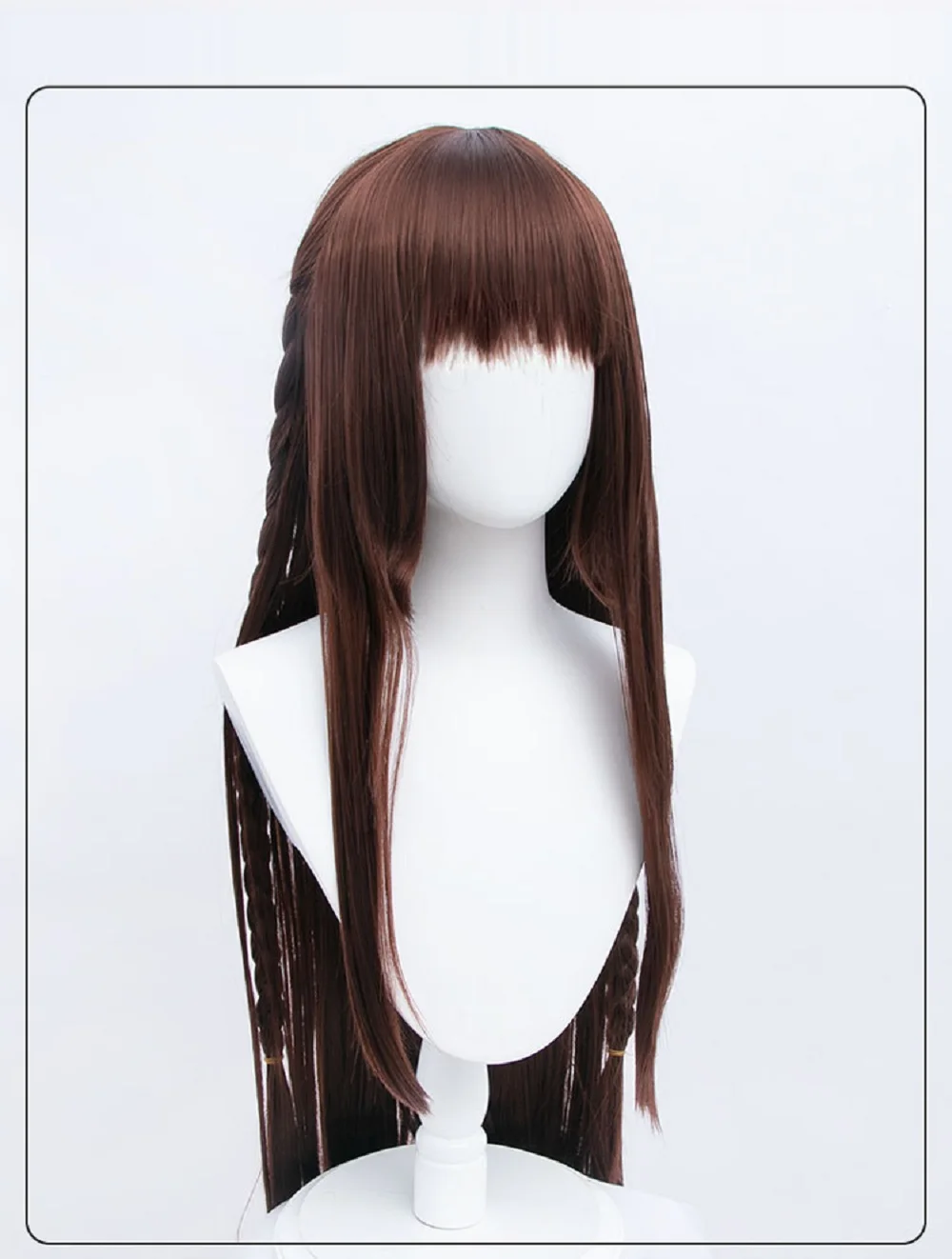 

Game King of Glory cosplay Game skin Nakoruru wig Dark brown braid long hair