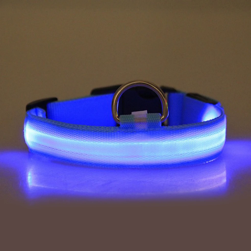

Pet LED Lighting Collar Flashing Luminous Webbing For Dog Puppy 8 Colors