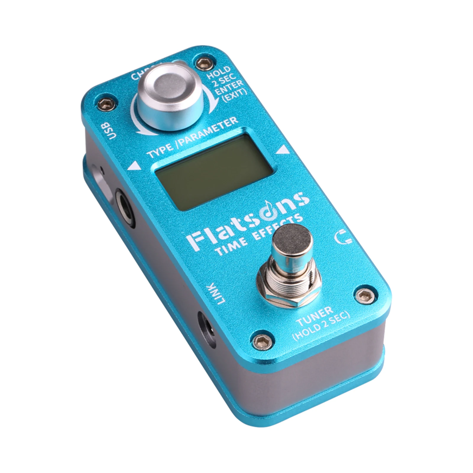 

Guitar Effect Pedal Overdrive Distortion Time Effects Guitar Accessories, Hardware Pass-Through, with Tuning Function