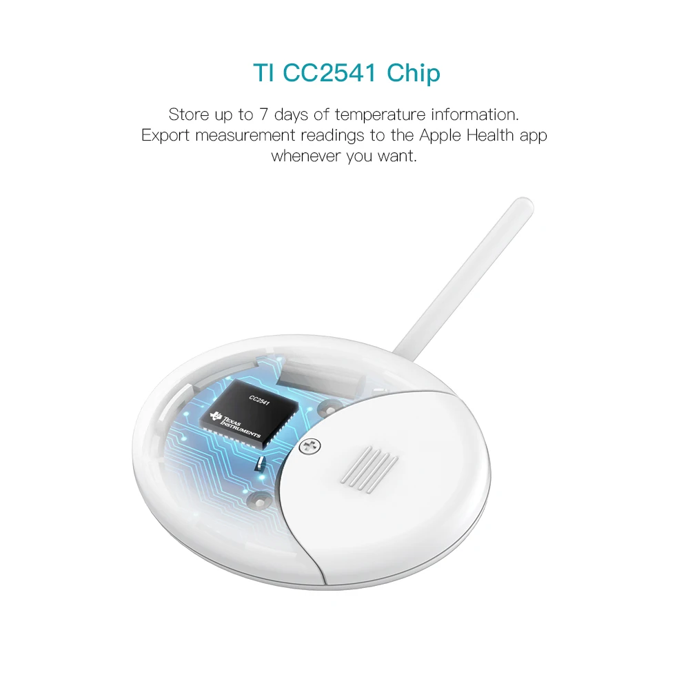 Koogeek Wearable Smart Baby Thermometer Professional Accurate Wireless 4.0 24-hour Continuous Monitoring 10 Adhesive Patches | Электроника