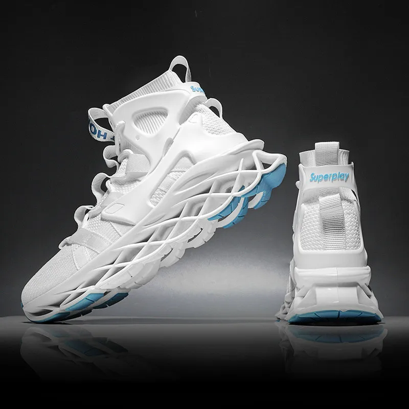 Мужские кроссовки новинка 2020 модные с высоким верхом повседневная спортивная