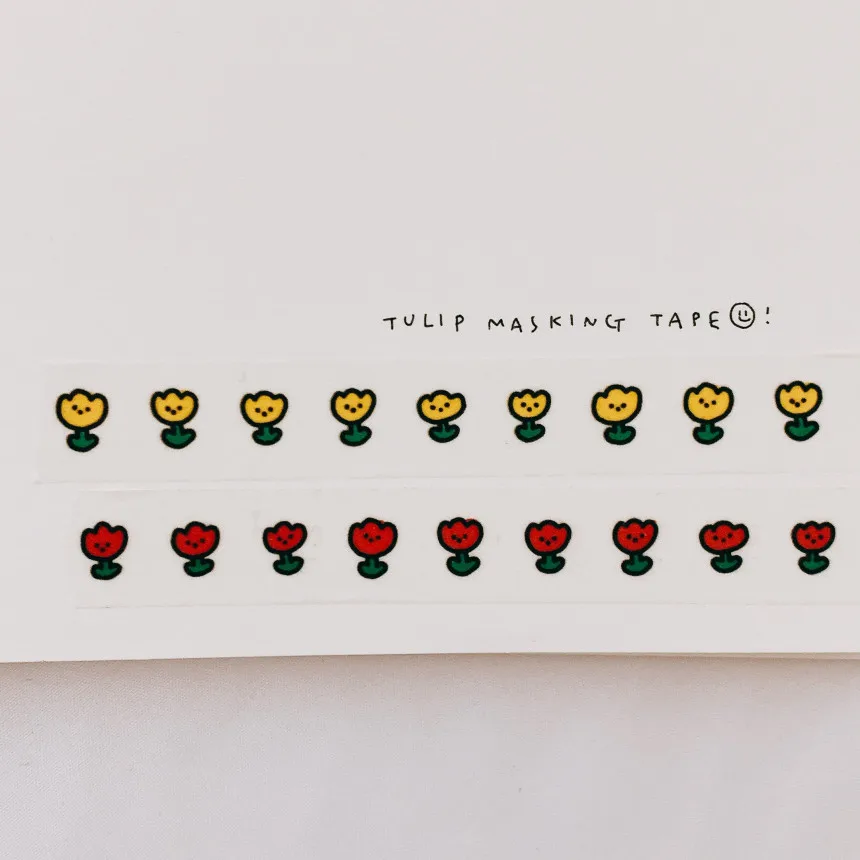 Ins Cute Girl хлебный тюльпан васи лента 5 м карты Note Paper мультфильм креативные наклейки